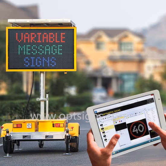 Ce En12966 Solar Power Mobile Variable Message Traffic Signs