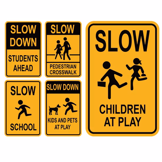 Sinais de guia de aviso de tráfego de rua luminescentes e reflexivos de alumínio por atacado personalizados